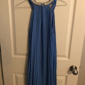 Flowy, blue dress